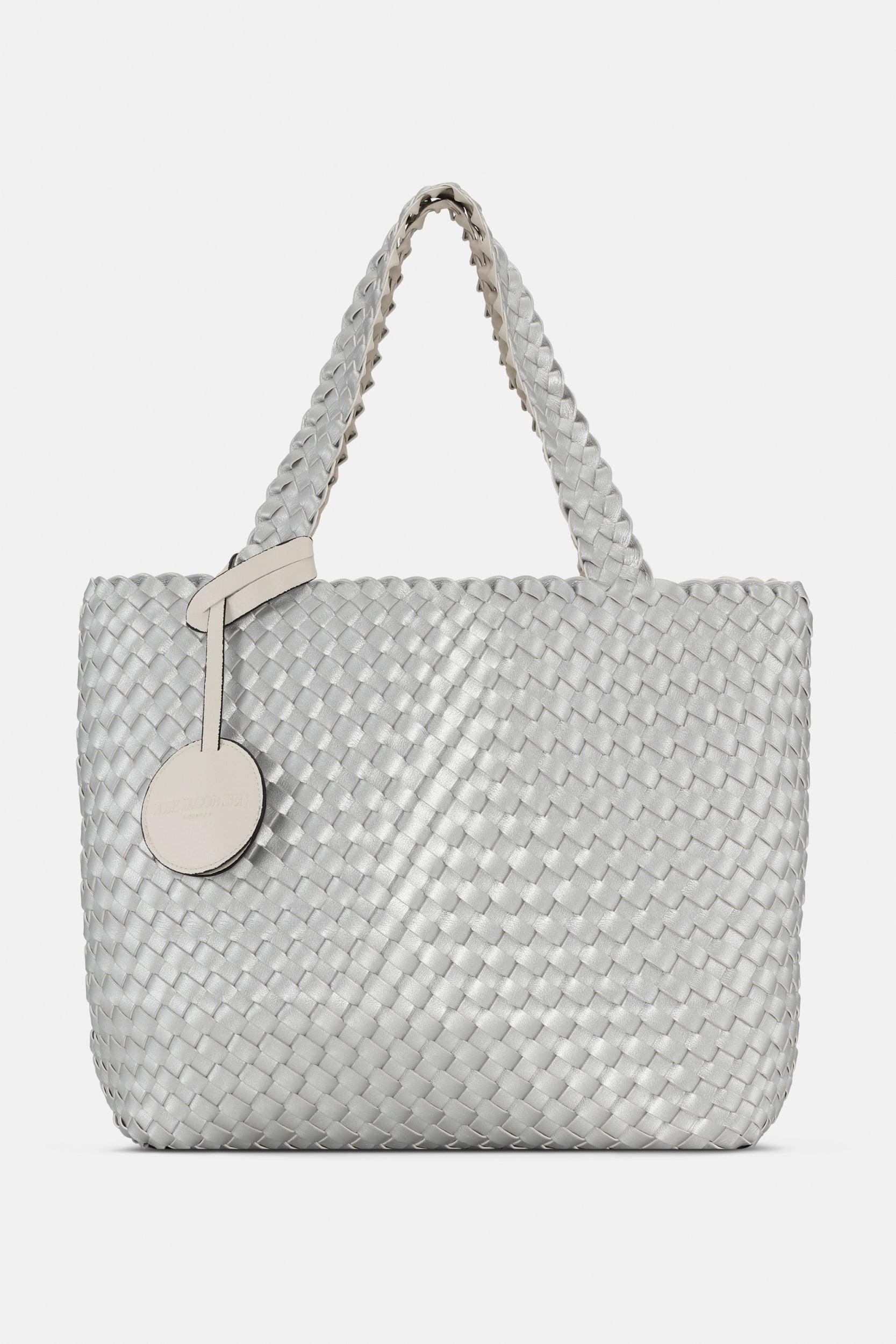 Reversible Tote Bag BAG08 M - 104710 Egg White Silver | Egg White Silver | Bag | Ilse Jacobsen
