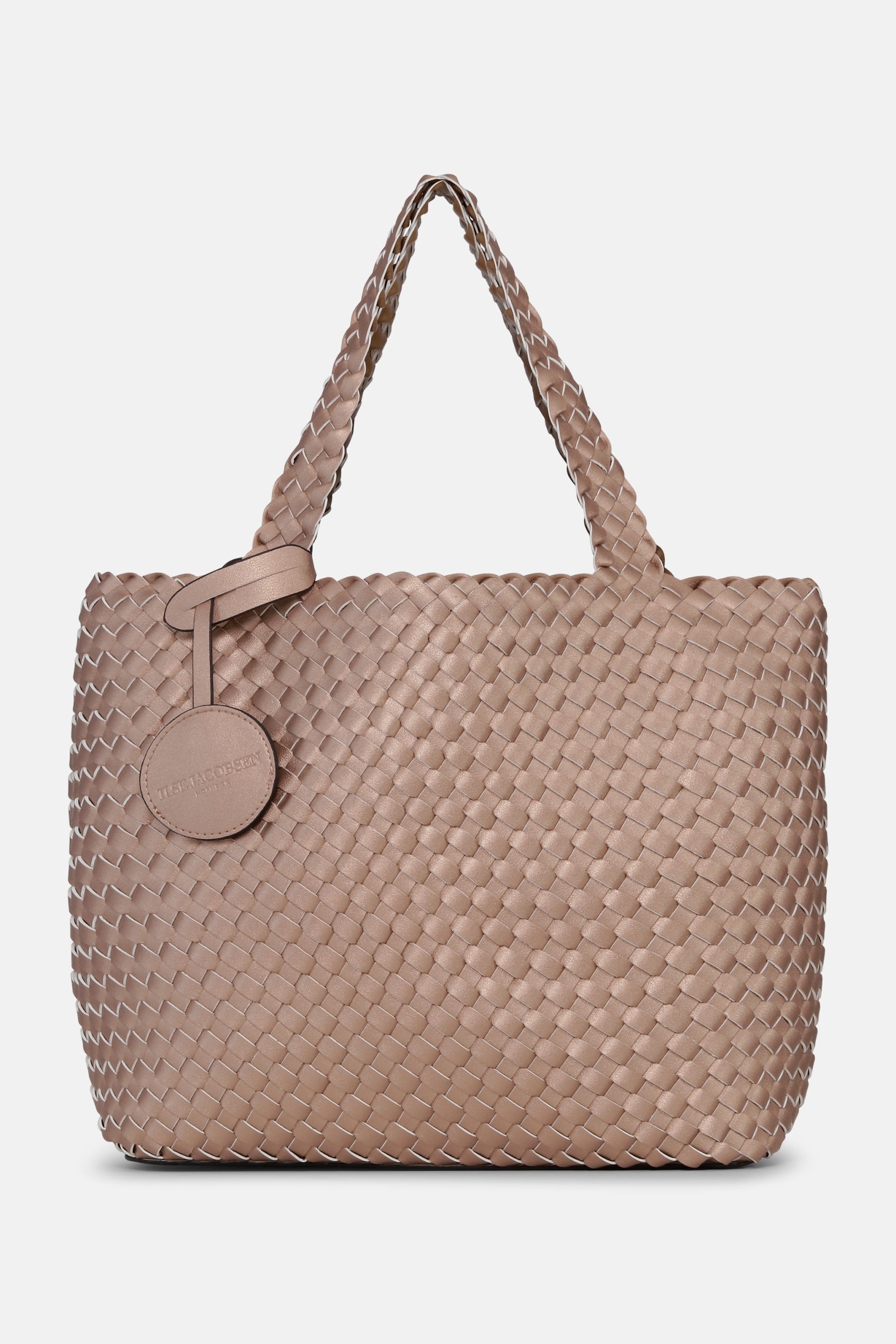 Reversible Tote Bag BAG08 M - 248728 Mocca Metallic | Mocca Metallic Mocca | Bag | Ilse Jacobsen
