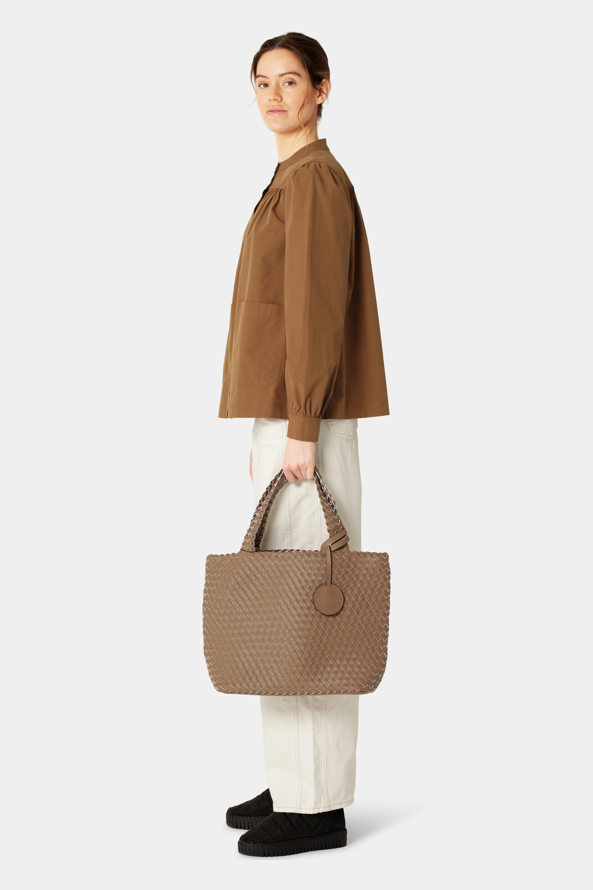 Reversible Tote Bag BAG08 M | Mocca Metallic Mocca | Bag | Ilse Jacobsen