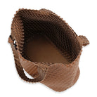 Reversible Tote bag BAG08 M | Burnt Caramel Metallic Brown | Bag | Ilse Jacobsen