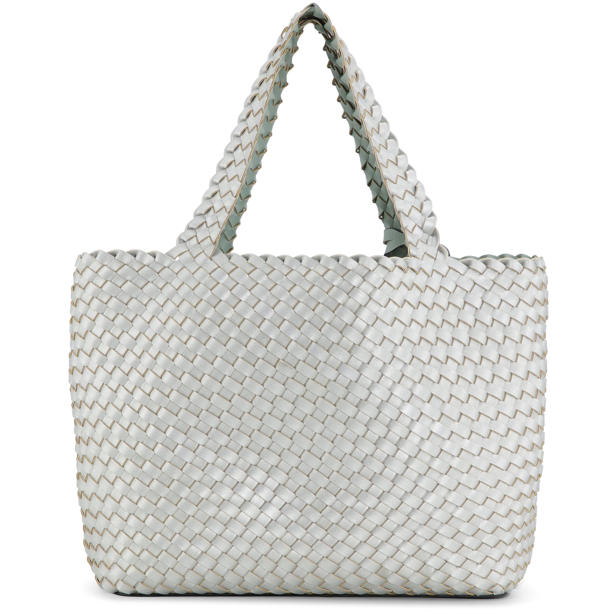 Reversible Tote bag BAG08 M - 451710 Bleach Silver | Bleach Silver | Bag | Ilse Jacobsen