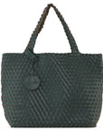 Reversible Tote bag BAG08 M - 492724 Beetle Dark Green Metallic | Beetle Dark Green Metallic