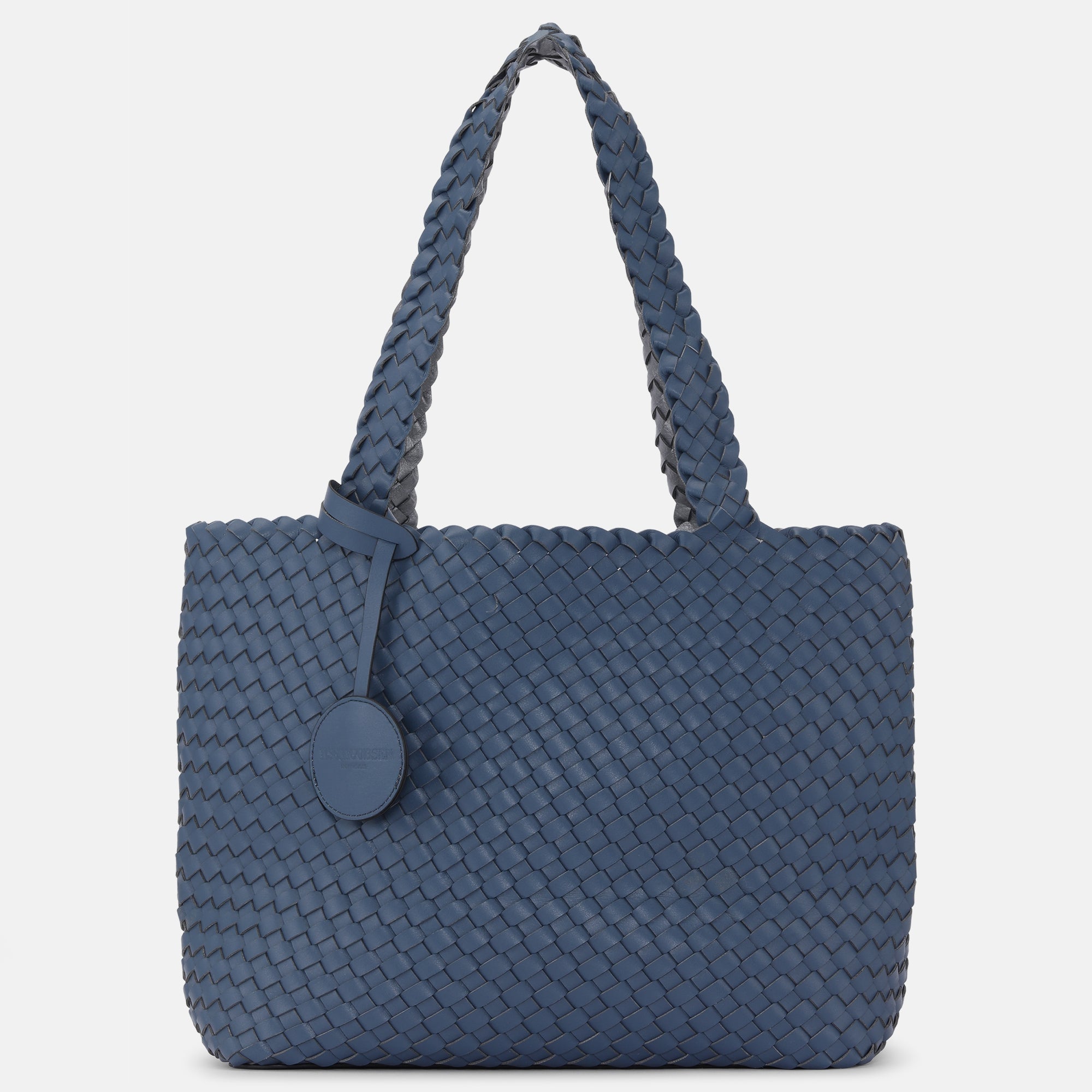 Reversible Tote bag BAG08 M - 685709 Orion Blue Antique Silver | Orion Blue Antique Silver | Bag | Ilse Jacobsen
