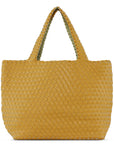 Reversible Tote bag BAG08 M - 850726 Citronella Lime Green Metallic | Citronella Lime Green Metallic