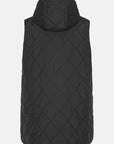 Lange Gewatteerde Bodywarmer BEAT02 | Black | Vest | Ilse Jacobsen