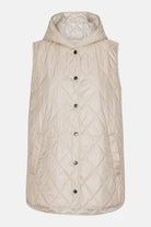 Lang Gewatteerd Vest BEAT02 | Light Camel | Vest | Ilse Jacobsen