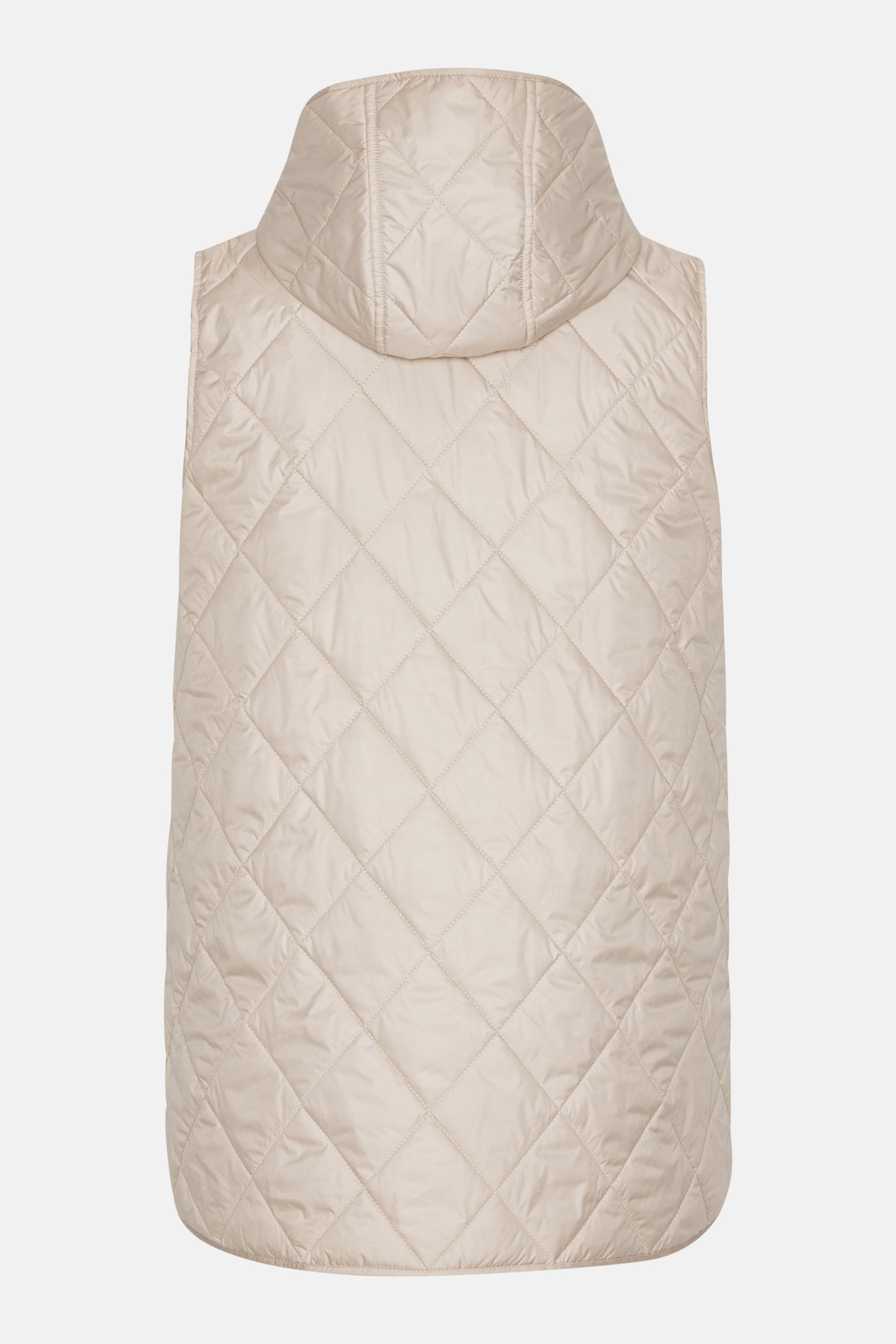 Gewatteerd Lang Gilet BEAT02 - 155 Light Camel | Light Camel | Vest | Ilse Jacobsen