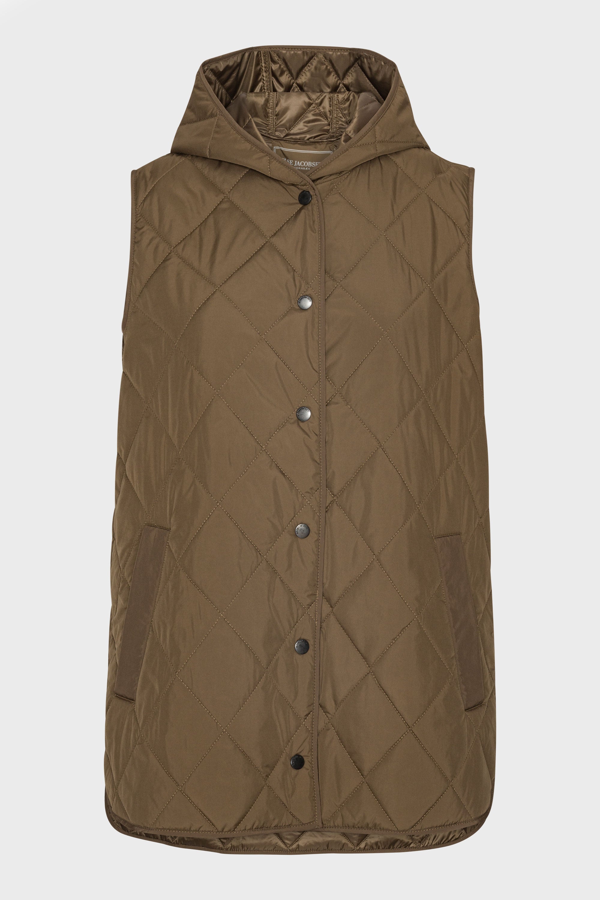 Lange Gewatteerde Bodywarmer BEAT02 | Nut | Vest | Ilse Jacobsen