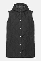 Lang Gewatteerd Vest BEAT02 | Dark Indigo | Vest | Ilse Jacobsen