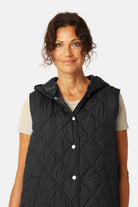 Lang Gewatteerd Vest BEAT02 | Dark Indigo | Vest | Ilse Jacobsen