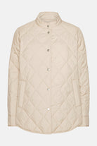 Gewatteerde Shirt Jacket BEAT04 | Light Camel | Jacket | Ilse Jacobsen