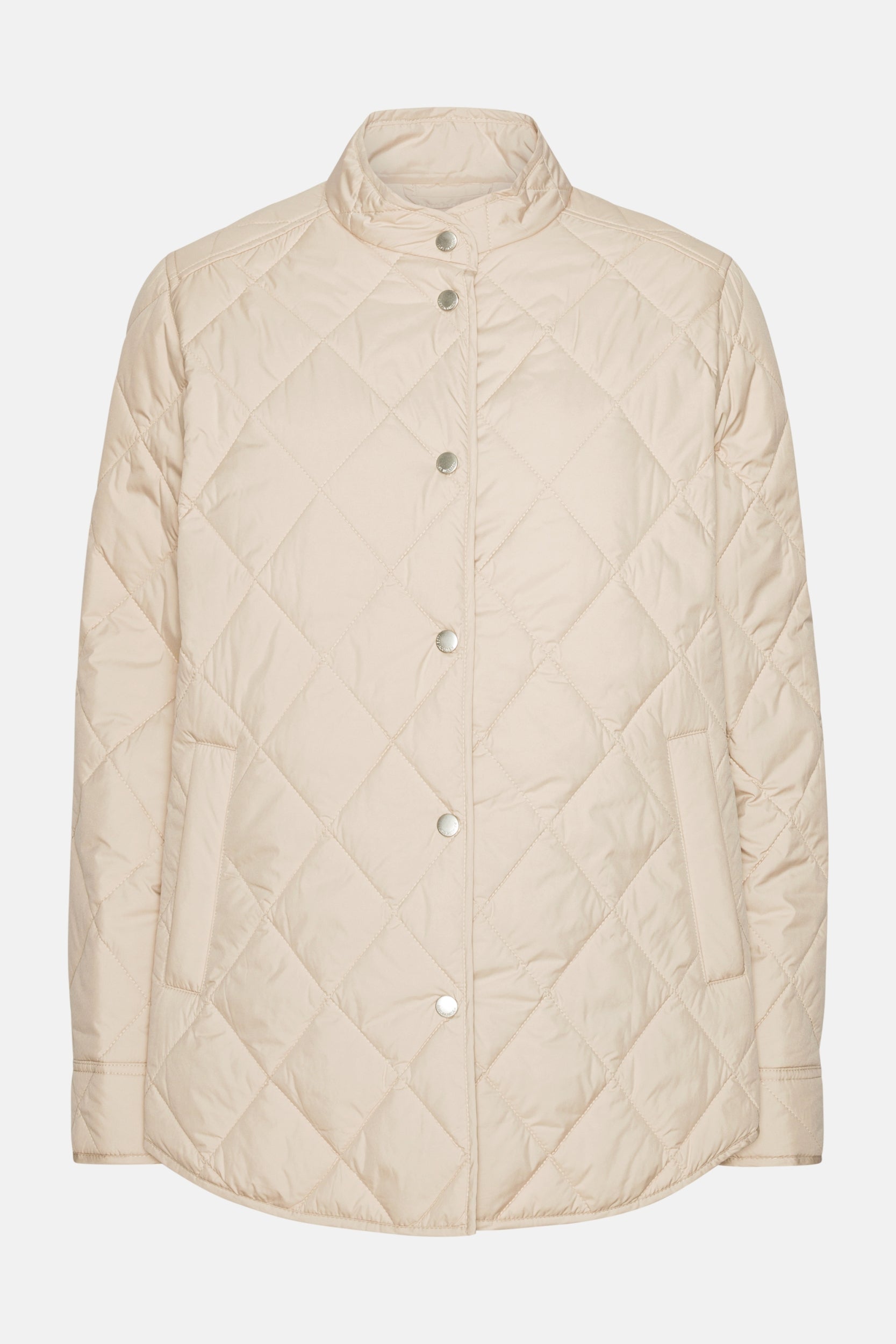 Gewatteerde Shirt Jacket BEAT04 | Light Camel | Jacket | Ilse Jacobsen