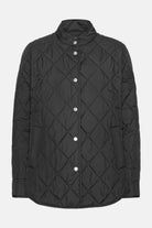 Gewatteerde Shirt Jacket BEAT04 | Dark Indigo | Jacket | Ilse Jacobsen