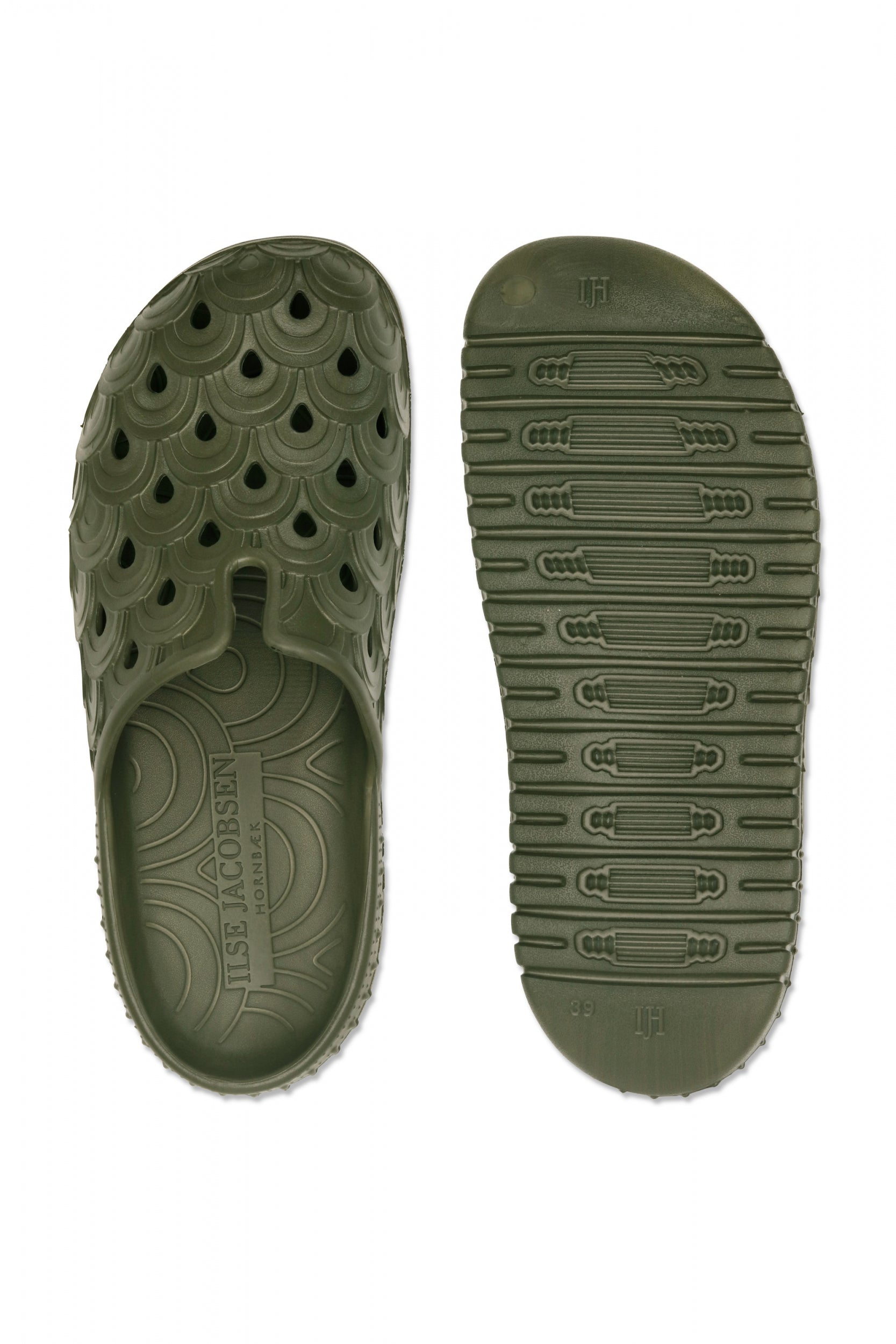 Slip-on Klomp BIRCH01 - 410 Army | Army | Shoes | Ilse Jacobsen