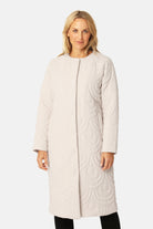 Lang Gewatteerde Jas BLOSSOM01 | Kit | Jacket | Ilse Jacobsen