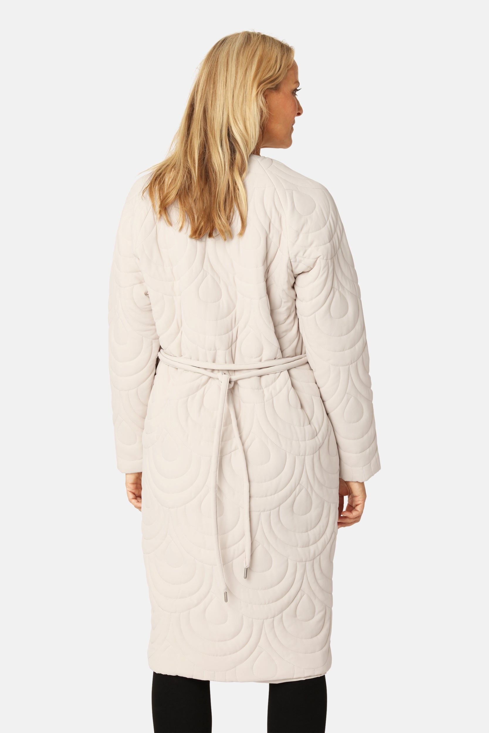 Lang Gewatteerde Jas BLOSSOM01 | Kit | Jacket | Ilse Jacobsen