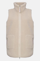 Lange teddy bodywarmer BONDEDPILE02 | Kit | Jacket | Ilse Jacobsen
