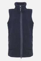 Lange teddy bodywarmer BONDEDPILE02 | Dark Indigo | Jacket | Ilse Jacobsen