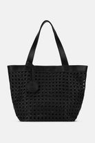 Gevlochten Shopper BRAID02 | Black Black | Bag | Ilse Jacobsen