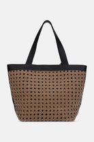 Gevlochten Shopper BRAID02 | Mocca Black | Bag | Ilse Jacobsen