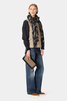 Gevlochten Clutch BRAID04 | Mocca Black | Bag | Ilse Jacobsen