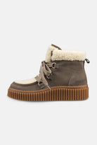 Suède veterlaarsjes met lamsvacht CALIRA02 | Falcon Clay | Shoes | Ilse Jacobsen