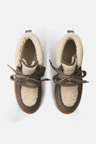 Suède veterlaarsjes met lamsvacht CALIRA02 | Falcon Clay | Shoes | Ilse Jacobsen
