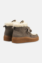 Suède veterlaarsjes met lamsvacht CALIRA02 | Falcon Clay | Shoes | Ilse Jacobsen