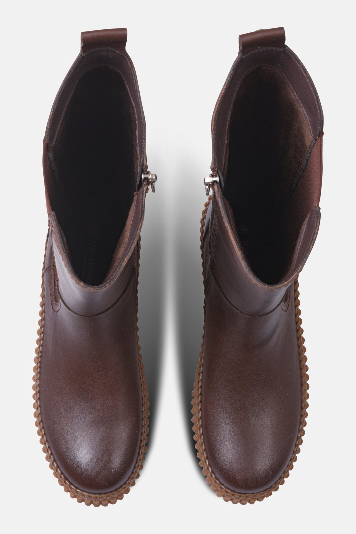 Hoge leren laarzen CALIRA07 | Brown Clay | Shoes | Ilse Jacobsen