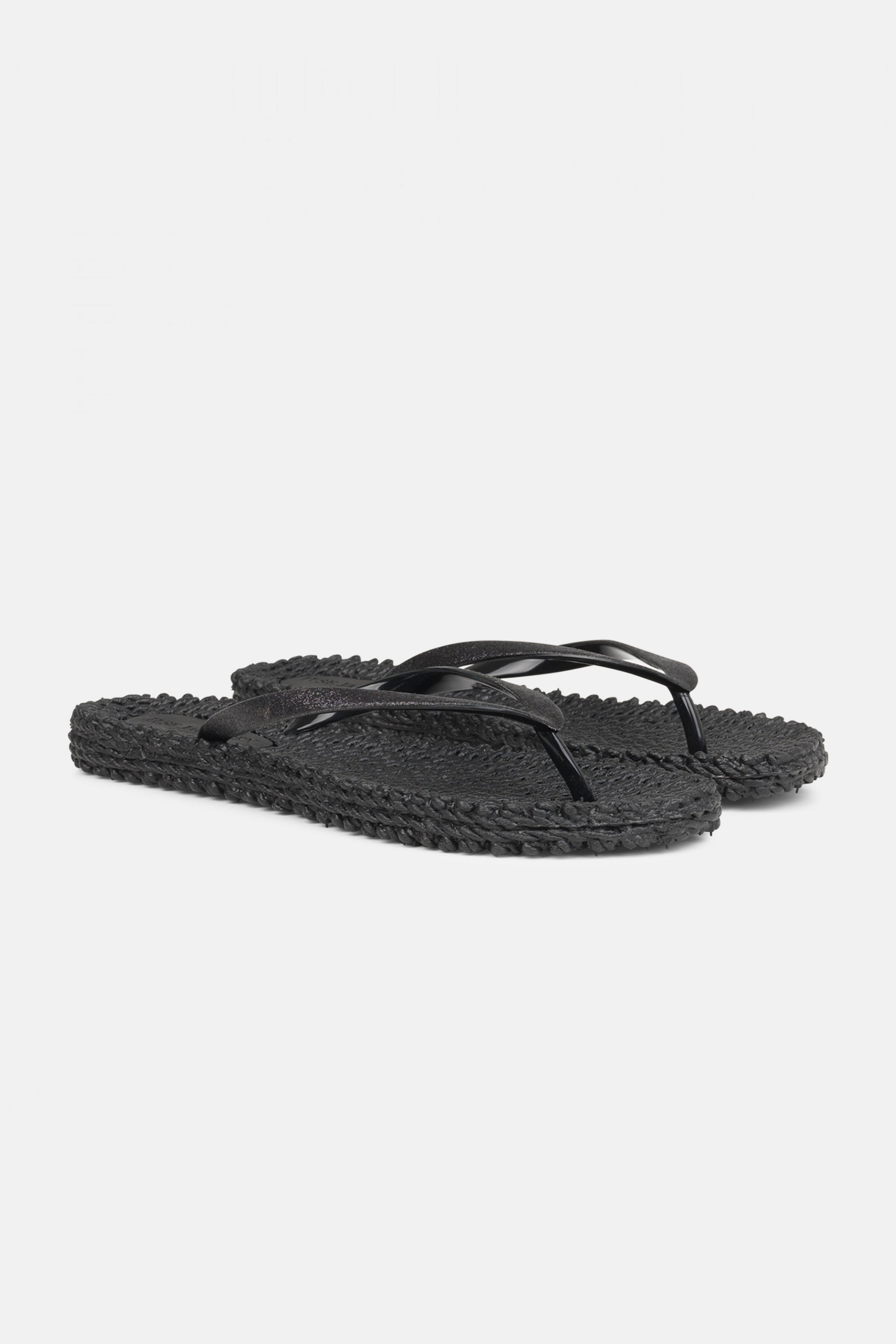 Slippers met glitter CHEERFUL01 | Black | Flip Flop | Ilse Jacobsen