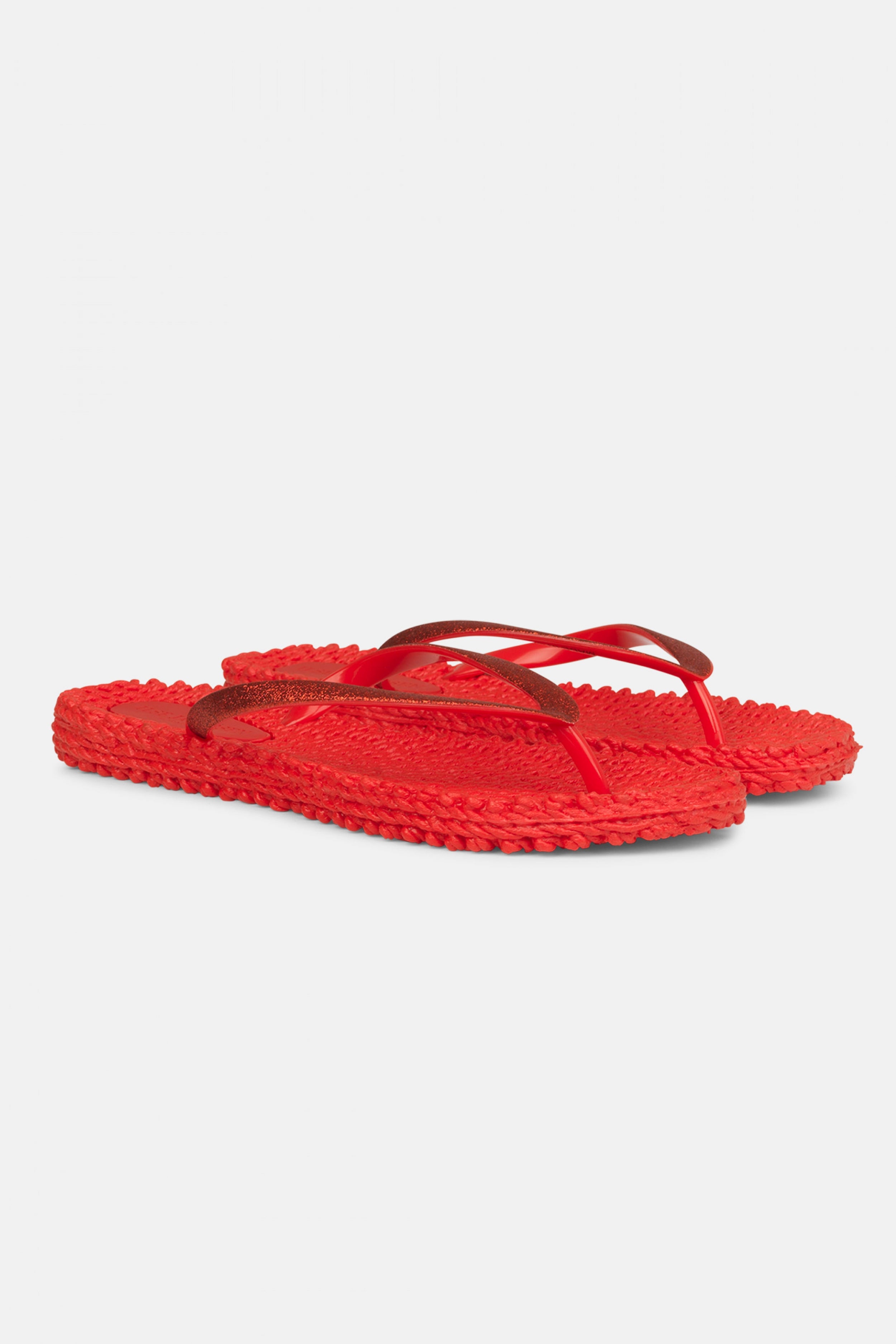 Slippers met glitter CHEERFUL01 | Deep Red | Flip Flop | Ilse Jacobsen