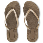 Slippers met glitter CHEERFUL01 | Cub Brown | Flip Flop | Ilse Jacobsen