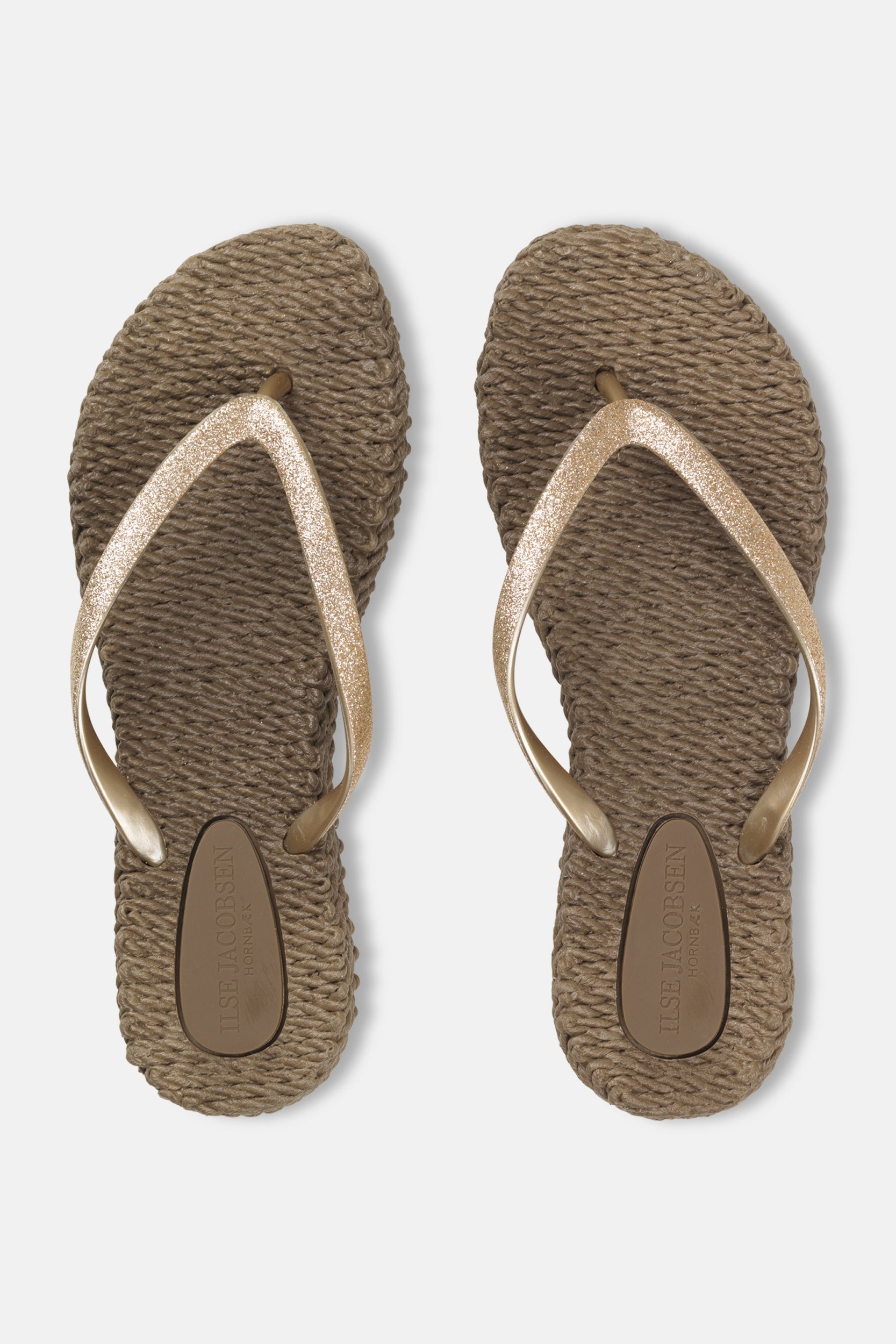 Slippers met subtiele glitter CHEERFUL01 | Cub Brown | Flip Flop | Ilse Jacobsen