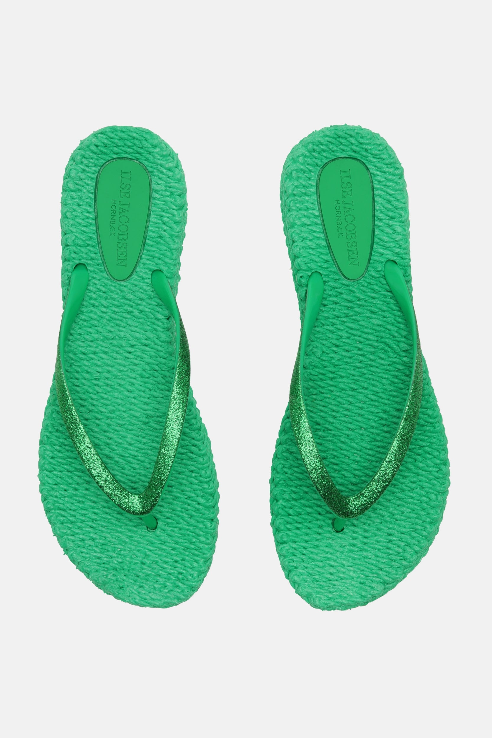 Slippers met glitter CHEERFUL01 | Fern Green | Flip Flop | Ilse Jacobsen