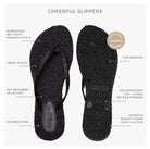 Slippers met glitter CHEERFUL01 | Platin | Flip Flop | Ilse Jacobsen