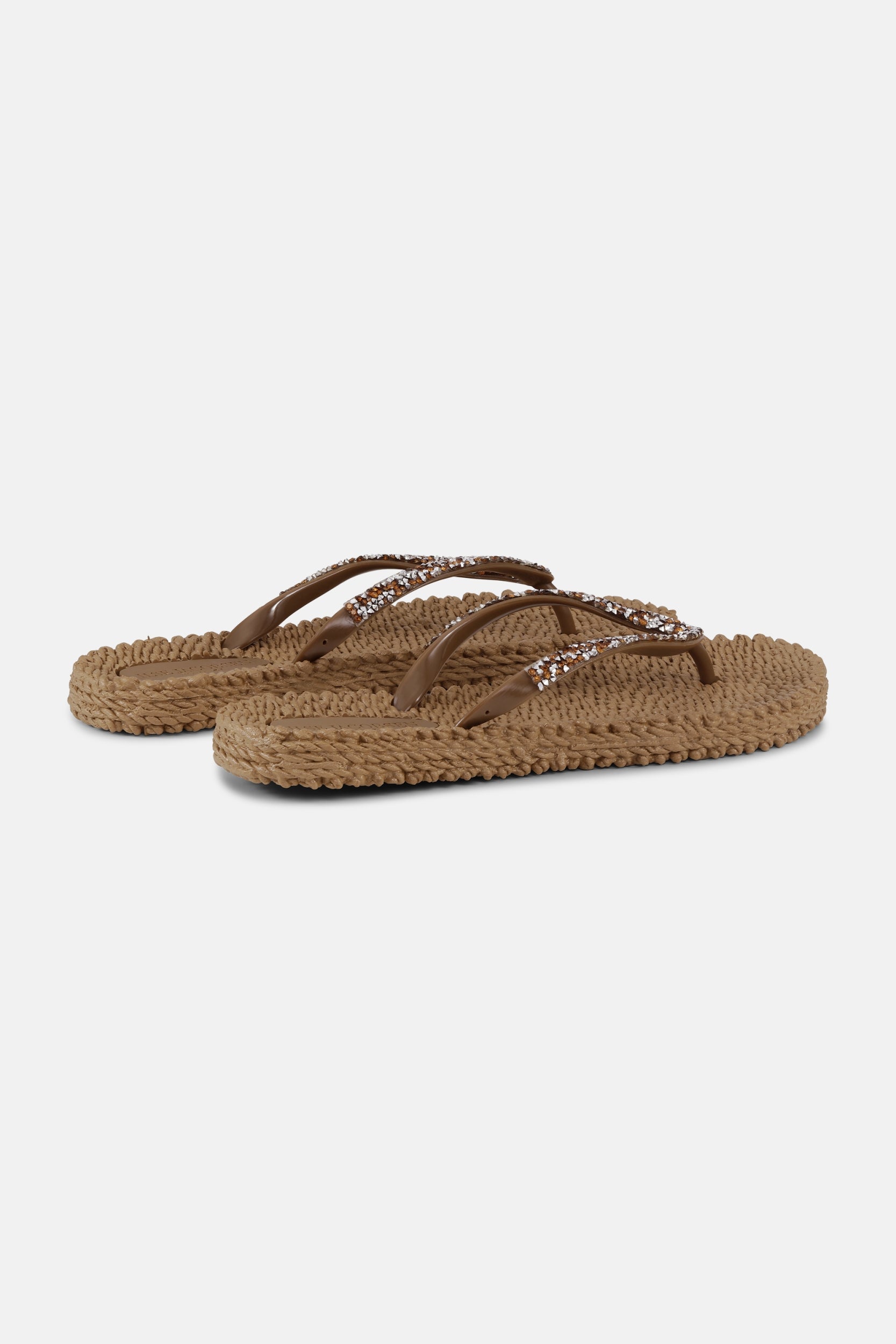 Slippers met glitter CHEERFUL03G - Mocca | Mocca | Flip Flop | Ilse Jacobsen