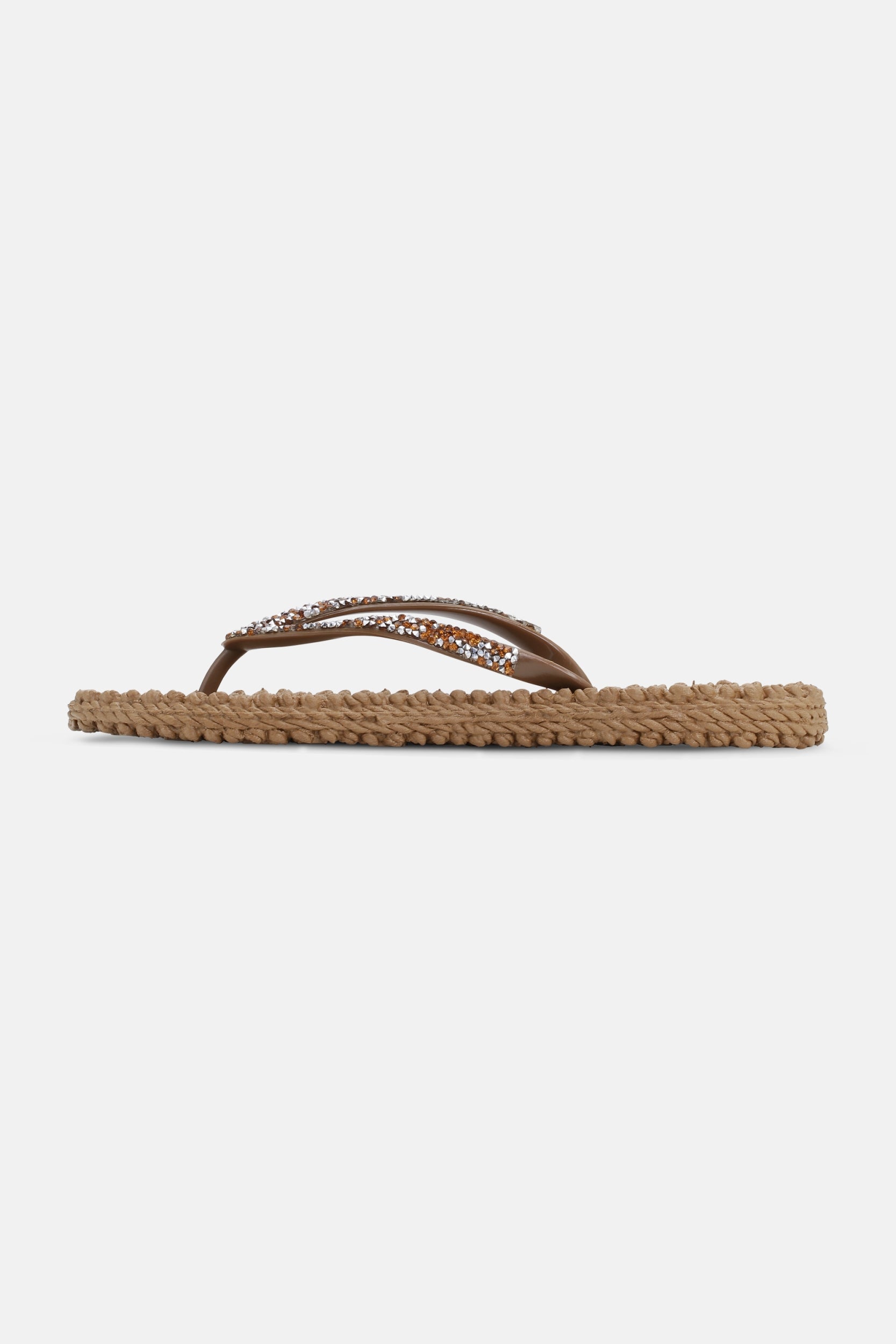 Slippers met glitter CHEERFUL03G - Mocca | Mocca | Flip Flop | Ilse Jacobsen