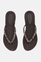 Slippers met glitter CHEERFUL03G | Prune | Flip Flop | Ilse Jacobsen