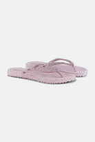 Slippers met zilveren mix strass steen CHEERFUL03G | Mauv Shadows | Flip Flop | Ilse Jacobsen