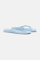 Slippers met zilveren mix strass steen CHEERFUL03G | Blue Bell | Flip Flop | Ilse Jacobsen
