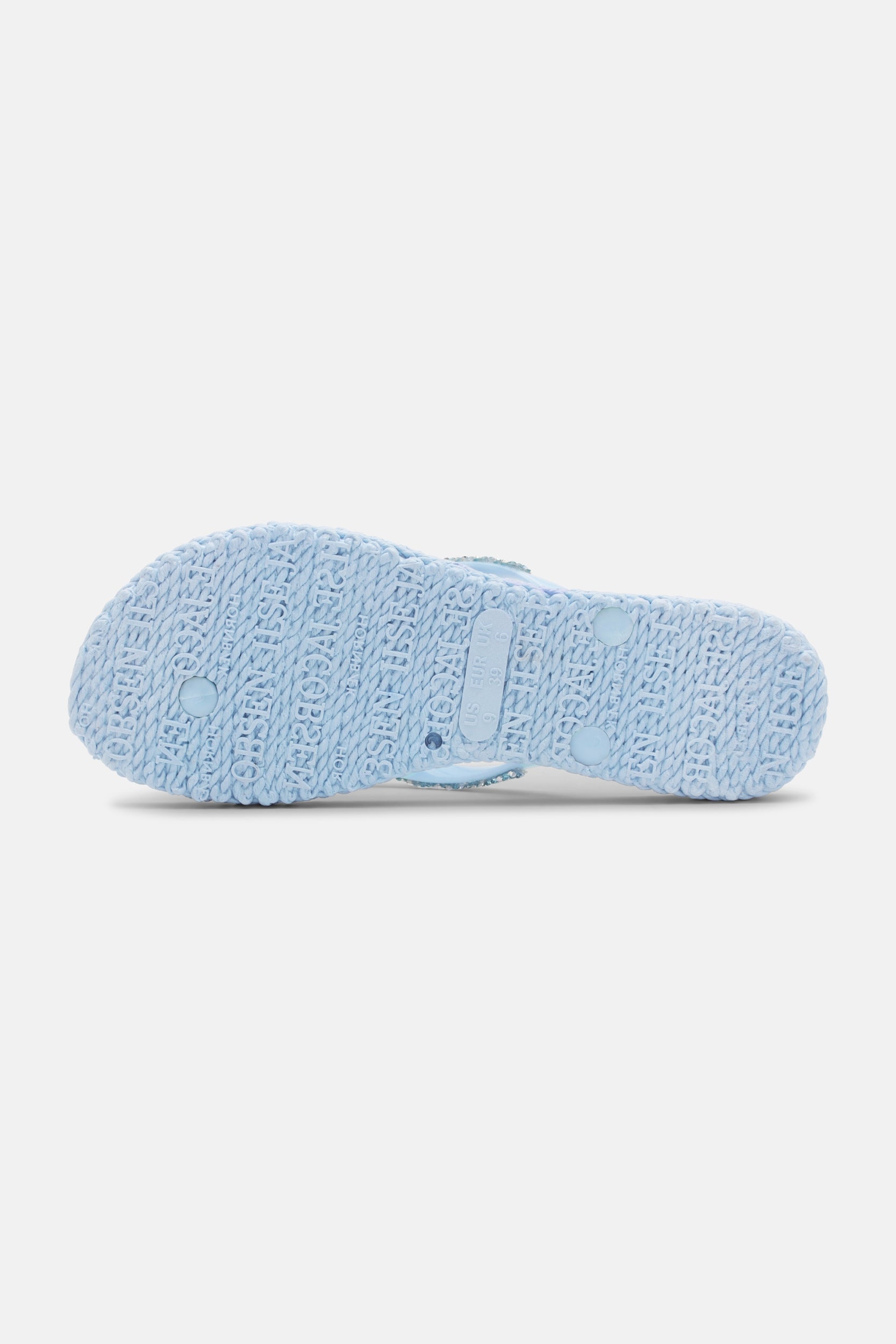 Slippers met zilveren mix strass steen CHEERFUL03G | Blue Bell | Flip Flop | Ilse Jacobsen