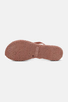 Slippers met zilveren mix strass steen CHEERFUL03G | Misty Rose | Flip Flop | Ilse Jacobsen