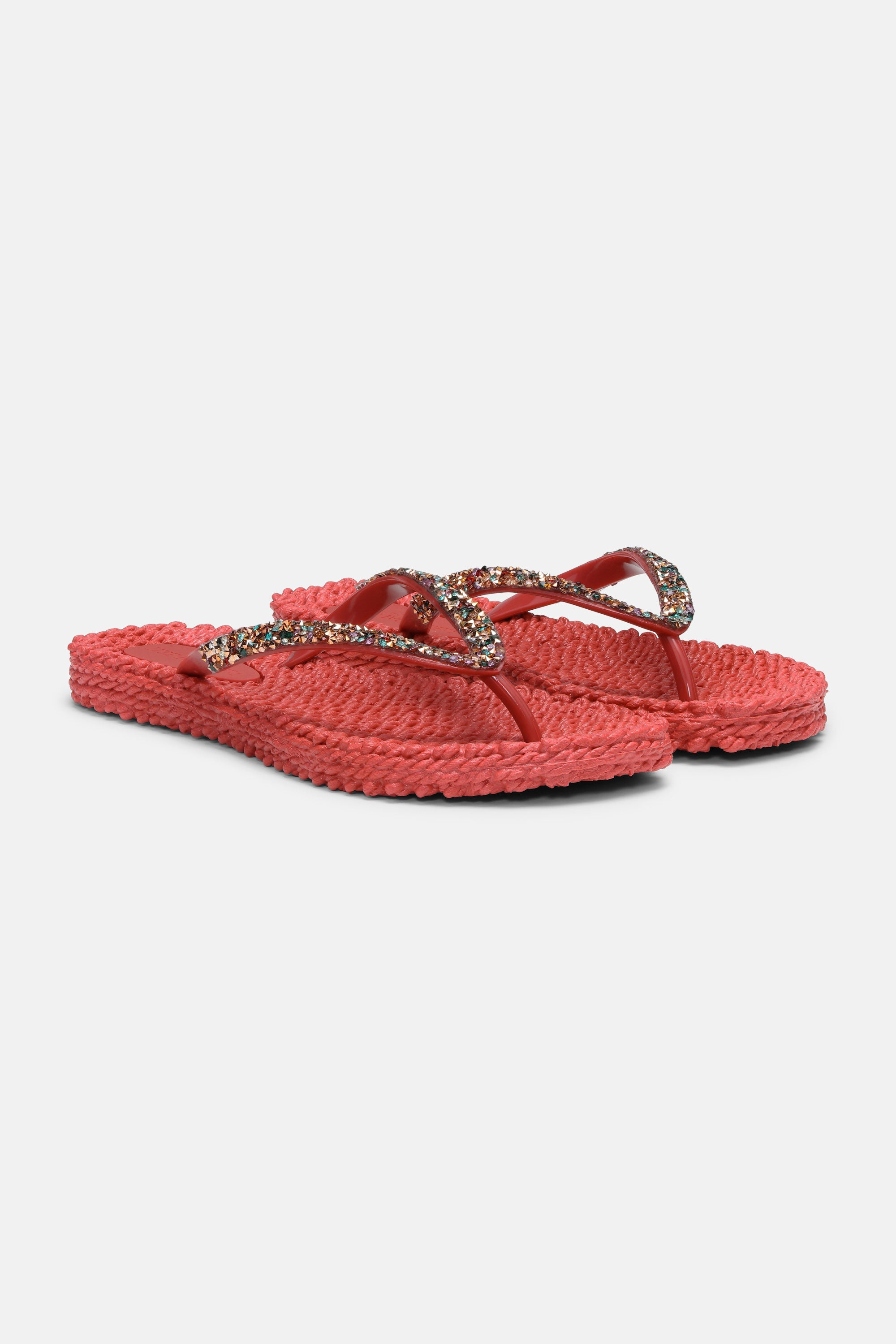 Slippers met multi kleur strass steen CHEERFUL03M | Baked Apple | Shoes | Ilse Jacobsen