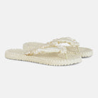 Slippers met satijnen band CHEERFUL06 | Winter White | Flip Flop | Ilse Jacobsen
