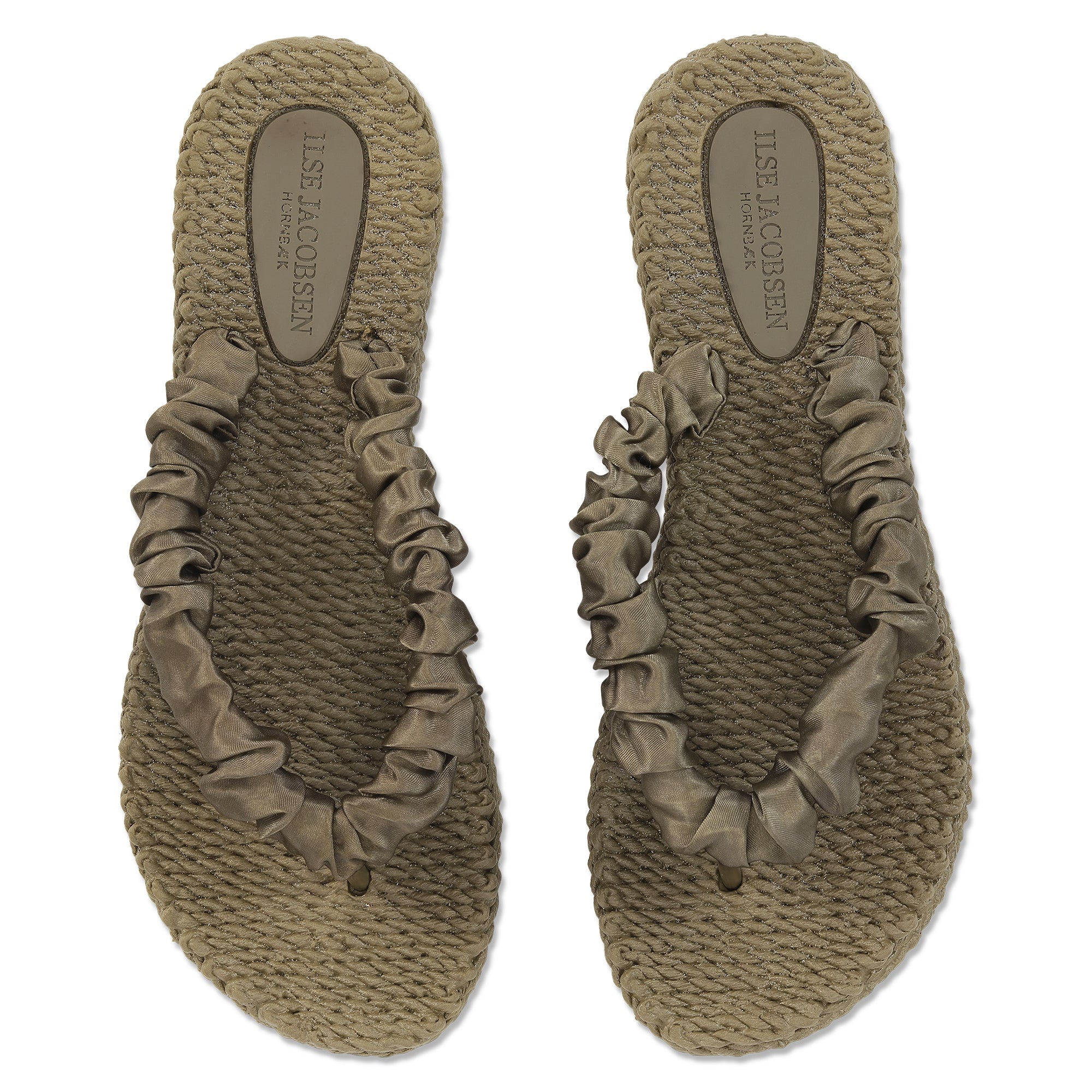 Slippers met satijnen band CHEERFUL06 - 234 Cub Brown | Cub Brown | Flip Flop | Ilse Jacobsen