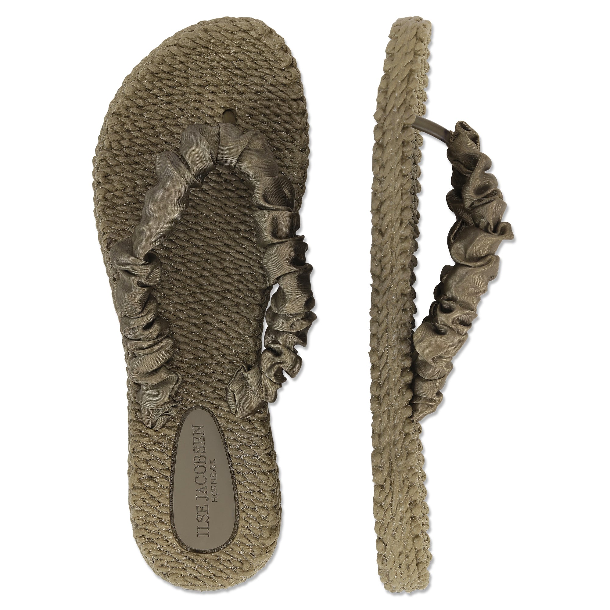 Slippers met satijnen band CHEERFUL06 - 234 Cub Brown | Cub Brown | Flip Flop | Ilse Jacobsen