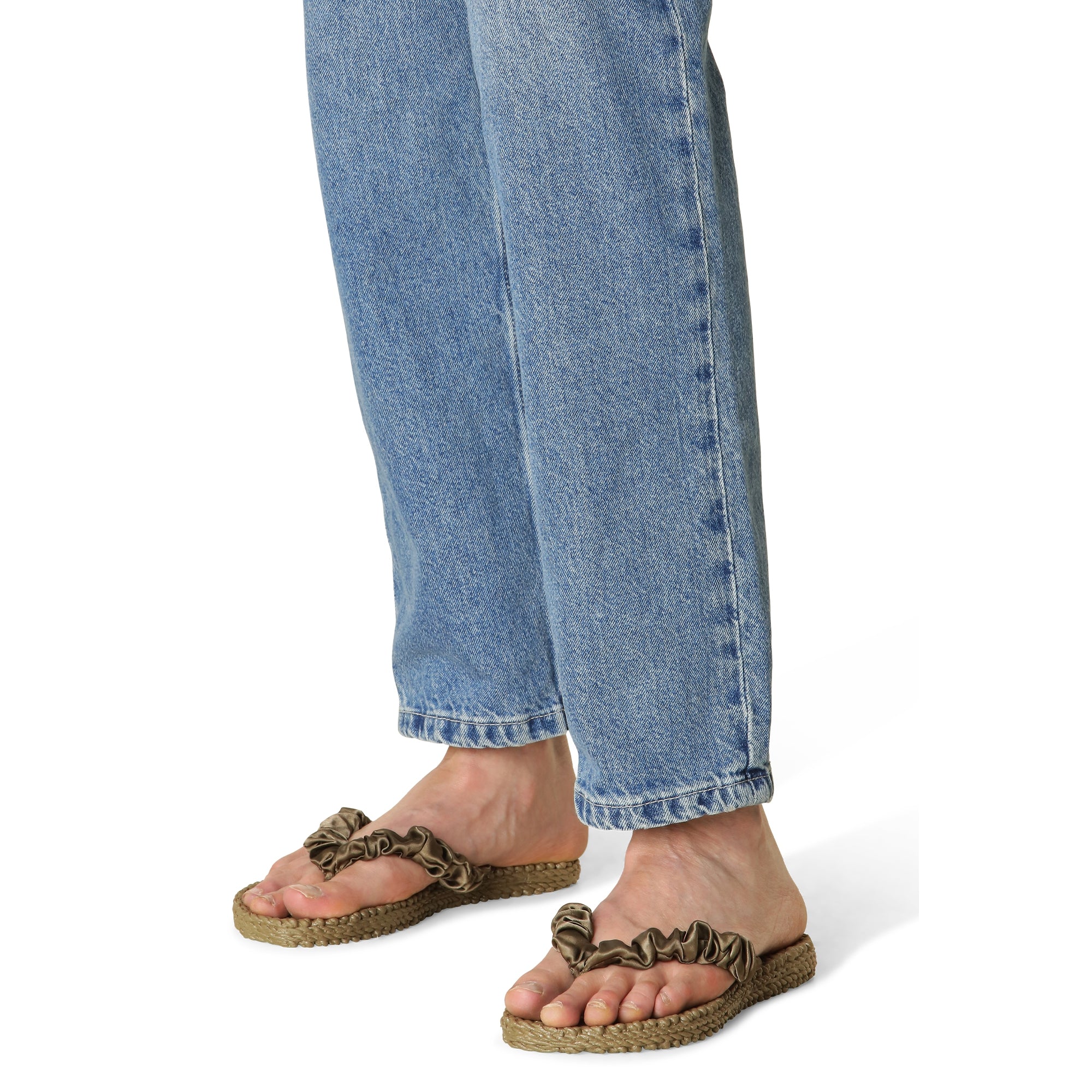 Slippers met satijnen band CHEERFUL06 - 234 Cub Brown | Cub Brown | Flip Flop | Ilse Jacobsen
