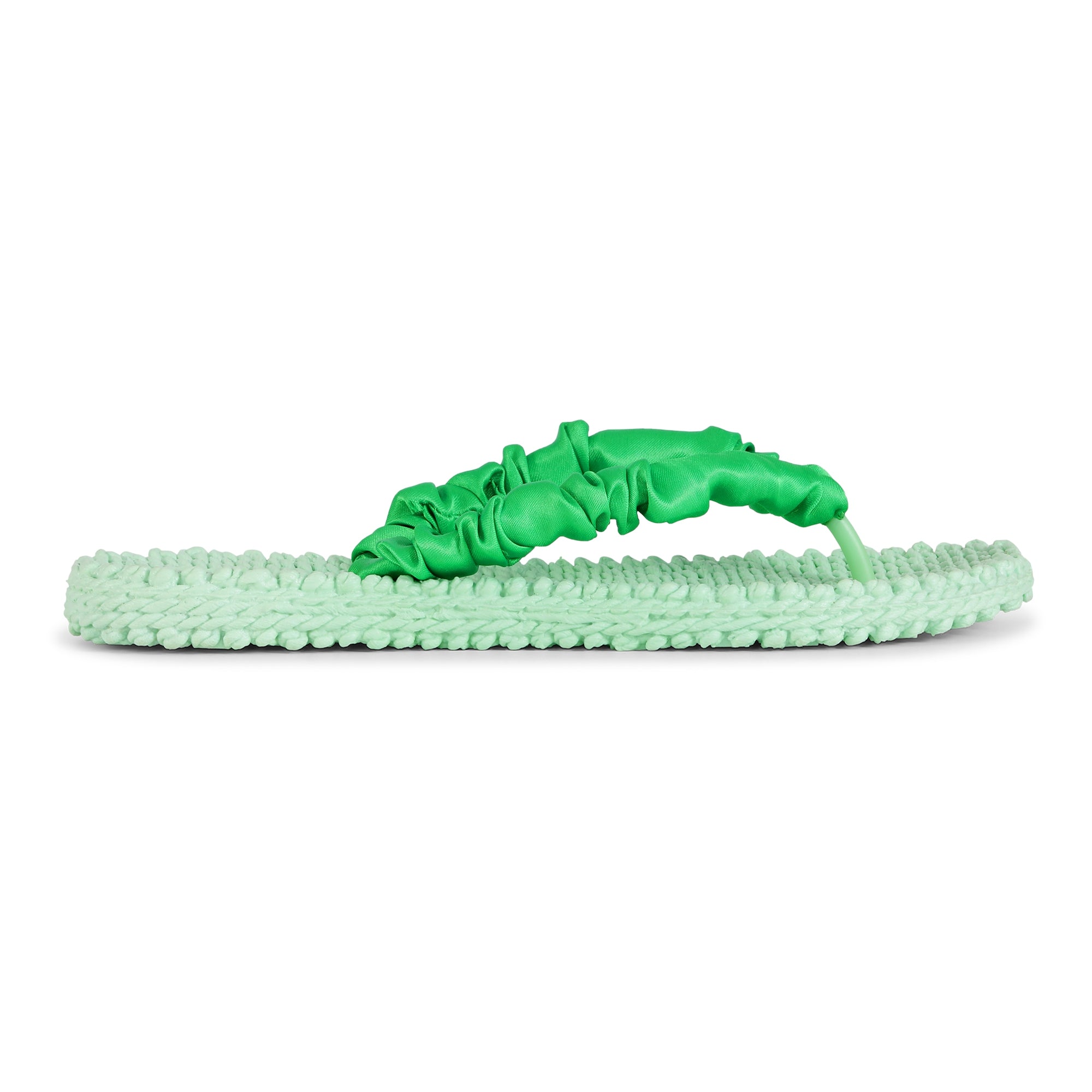 Slippers met satijnen band CHEERFUL06 - 495 Bright Green | Bright Green | Flip Flop | Ilse Jacobsen