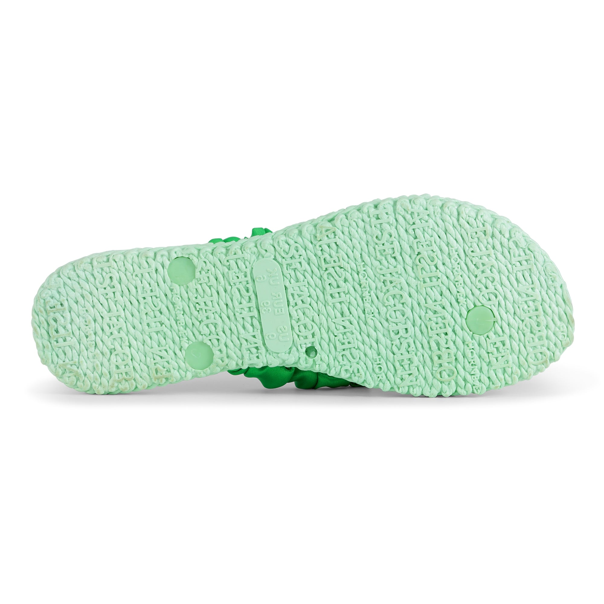 Slippers met satijnen band CHEERFUL06 - 495 Bright Green | Bright Green | Flip Flop | Ilse Jacobsen