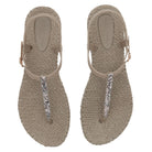 Slippers met enkelband en glitter CHEERFUL10G | Atmosphere | Flip Flop | Ilse Jacobsen